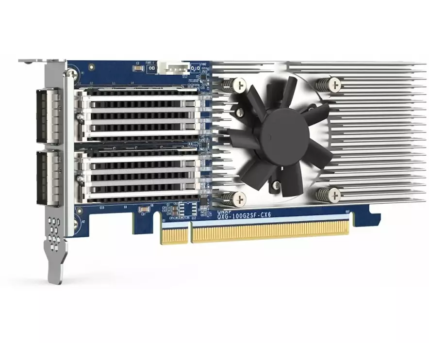 QNAP QXG-100G2SF-CX6 Dual port per 100GbE Network adapter 2xQSFP28 Mellanox ConnectX-6 Dx controller