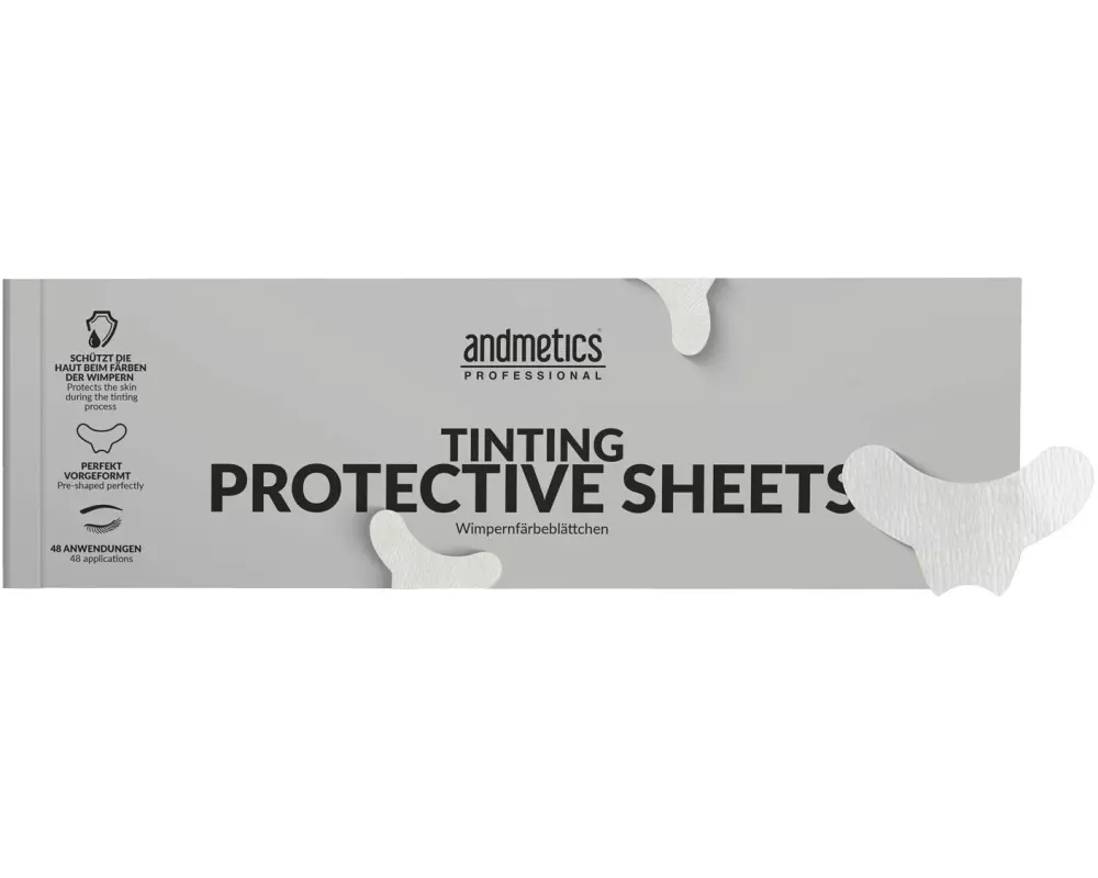 andmetics Professional Wimpernfärbeblättchen Weiss