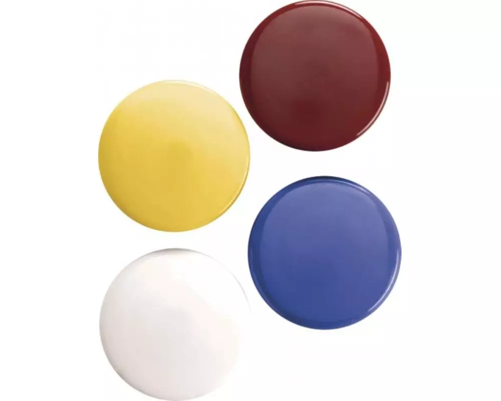 Magnetoplan Haftmagnet Ø 4 cm 4 Stück