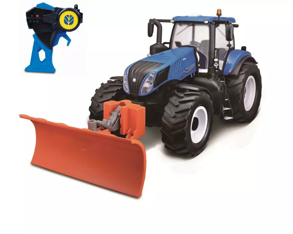 Maisto Traktor RC New Holland Traktor mit Schneepflug