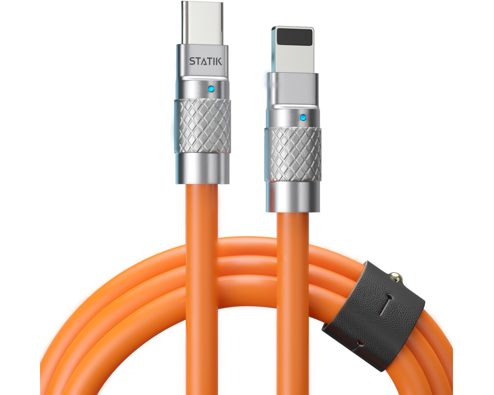STATIK TSumoCharge 100W PUP-0126-ORG-CC-6FT Cable 1.8m, USB-C to C Orange
