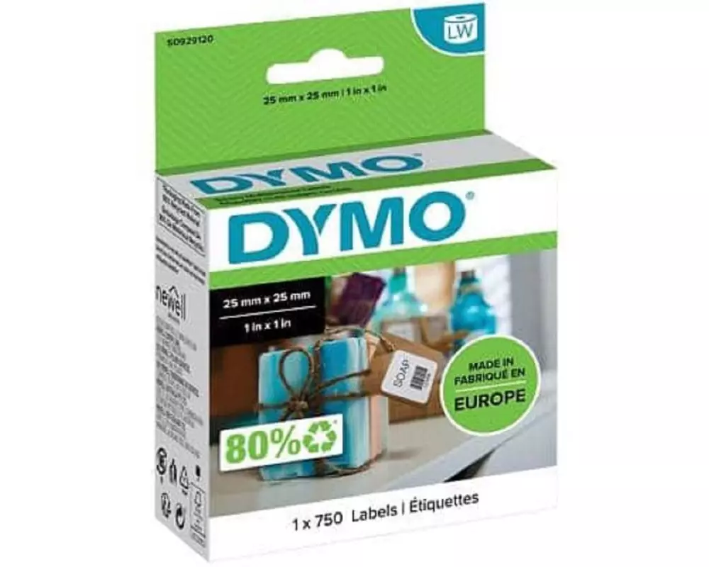 DYMO Etikettenrolle Thermo Direct 25 x 25 mm