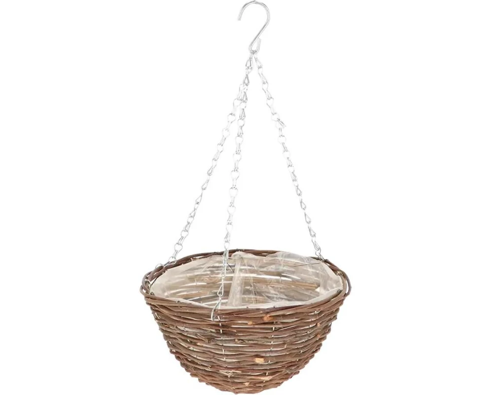 Esschert Design Blumenampel Weidengeflecht 25 cm