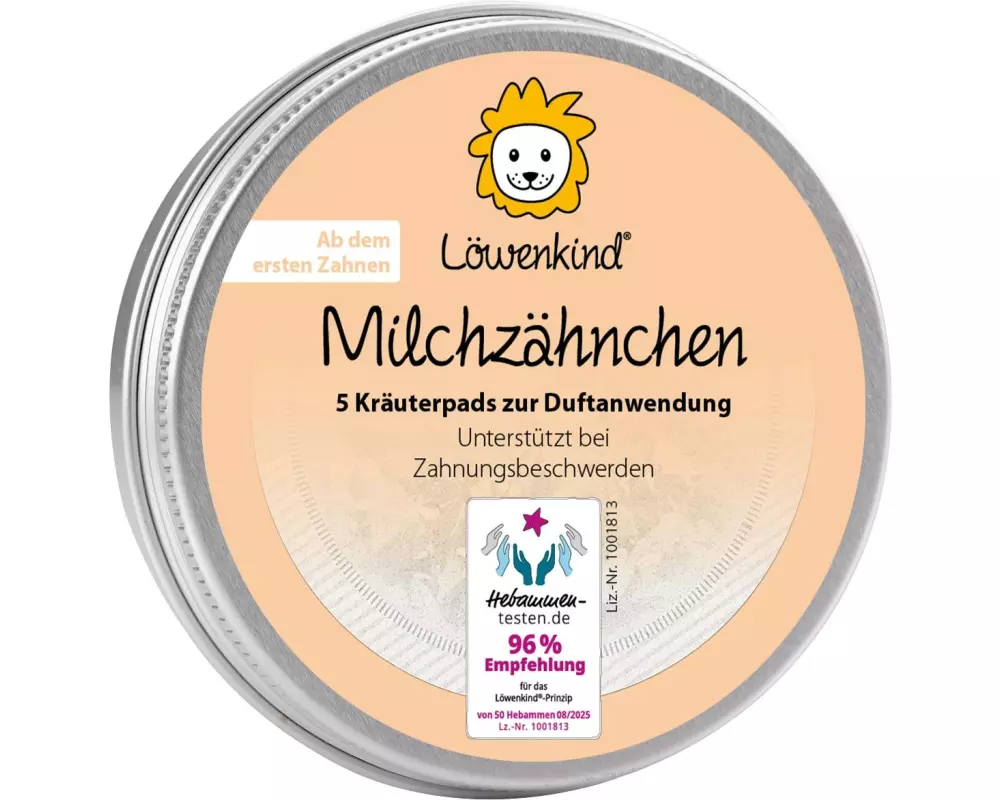 Löwenkind Milchzähnchen Kräuterpad 5er-Dose 1 Stück