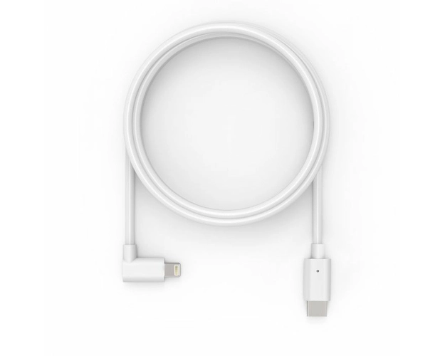 Compulocks 6ft USB-C Male to 90 Degree Lightning Charging Cable Right Angle White