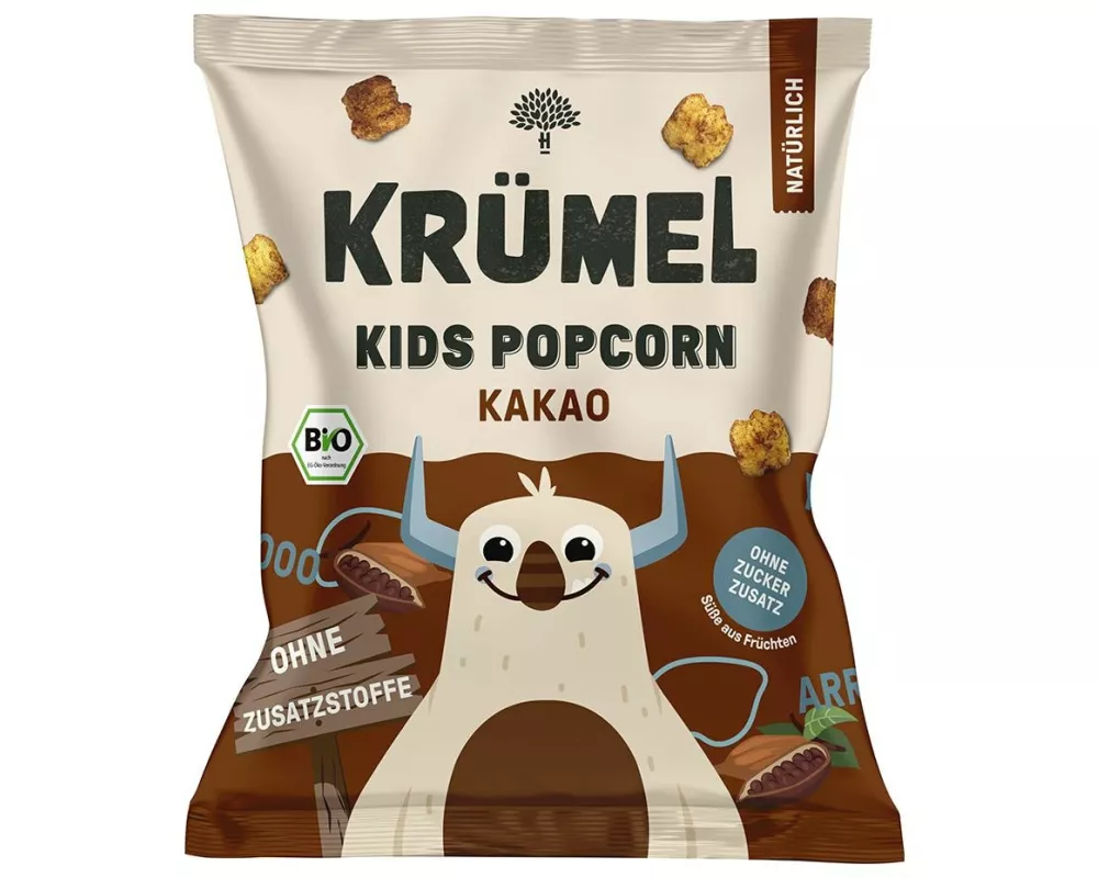 KRÜMEL Knabberspass Kids Popcorn Kakao 20 g