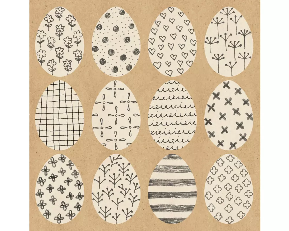 Braun + Company Serviette By Nature Eieiei 33 x 33 cm, 20 Stück