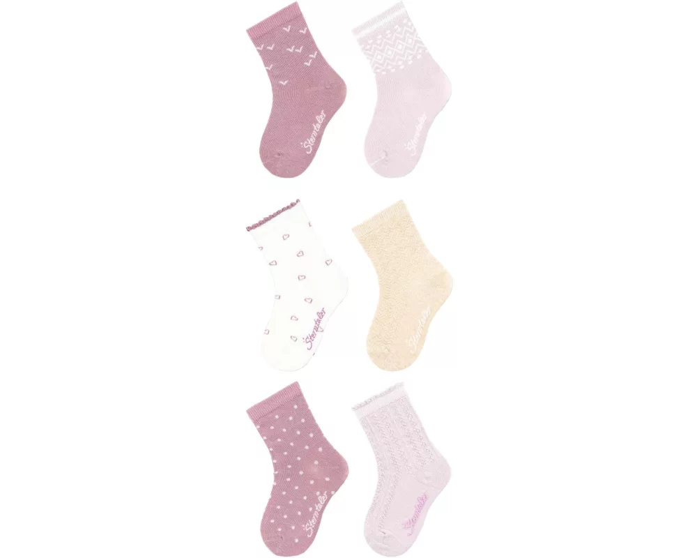 Sterntaler Socken 6er Set Herzen Gr. 23/26