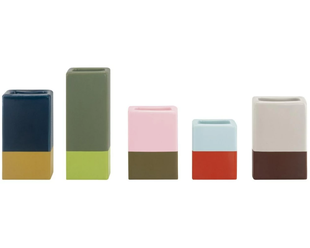 Remember Vasen-Set Mini-Dip 5 Stück, 3.8 cm, Mehrfarbig