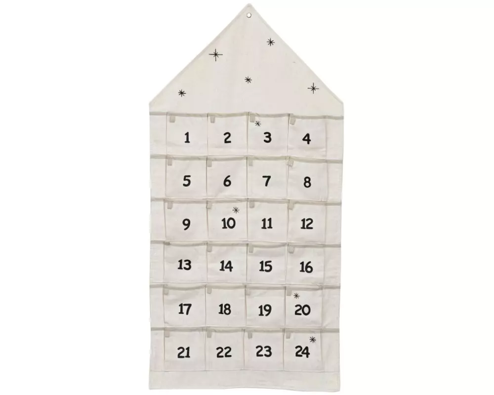 G. Wurm Adventskalender Haus Weiss, 96 cm