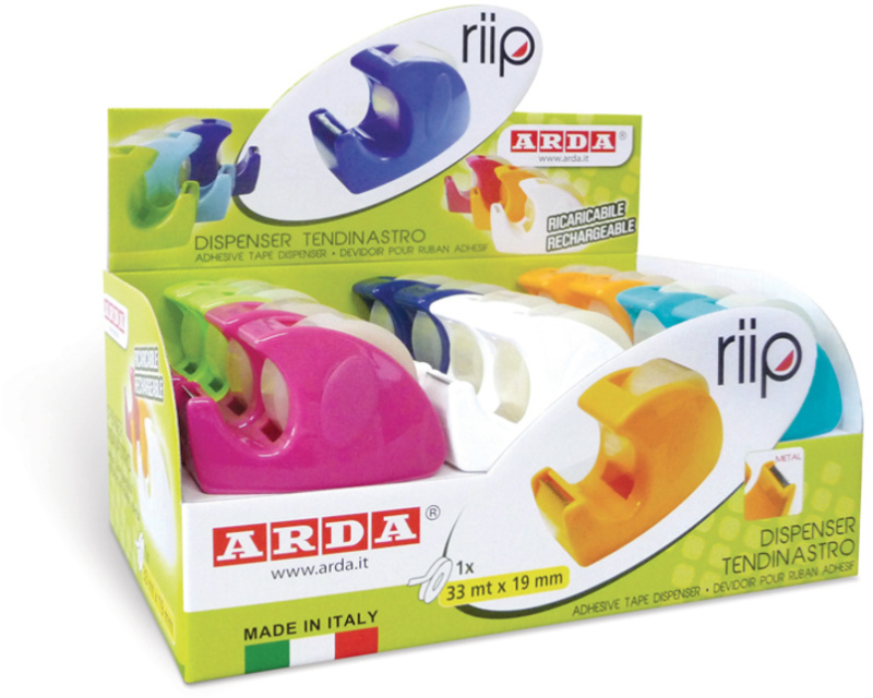 ARDA Klebbandabroller 19mmx33m C1347TL 6 Farben 24 Stück