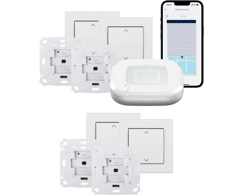Homematic IP IP Starter Set Rollladensteuerung 4-fach
