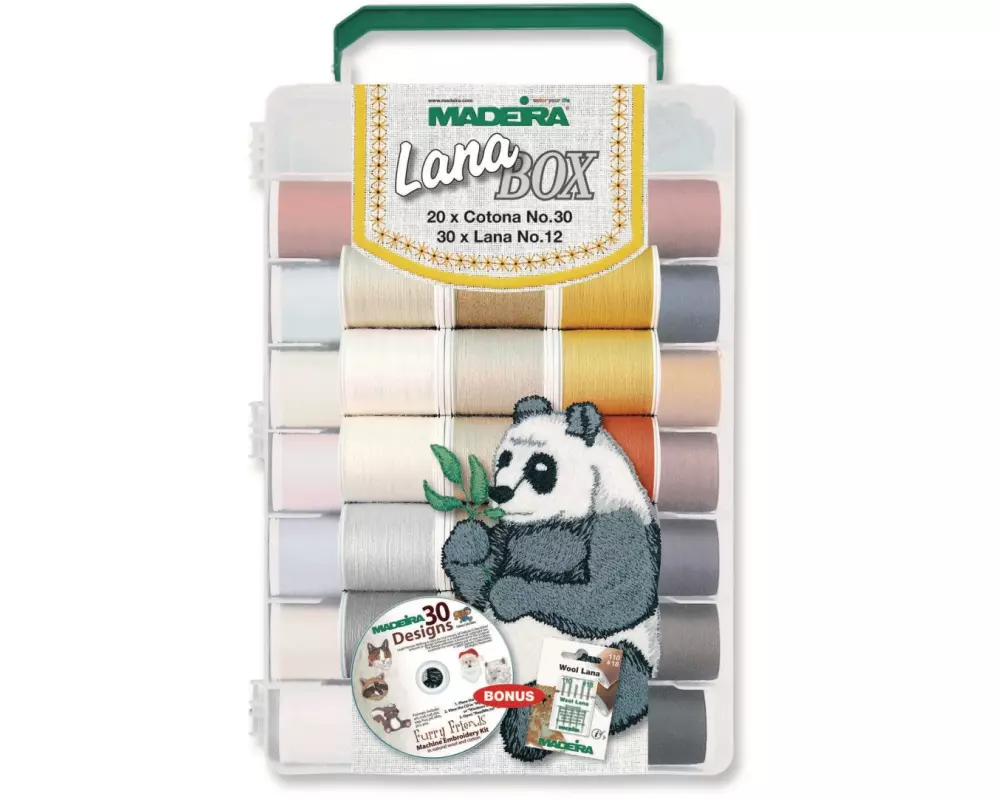 Madeira Stickgarn Lana Koffer Mehrfarbig