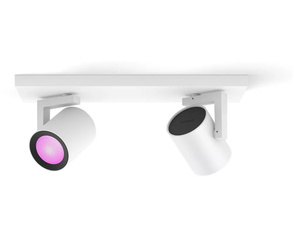 Philips Hue White & Color Ambiance Argenta 2er-Spot Weiss