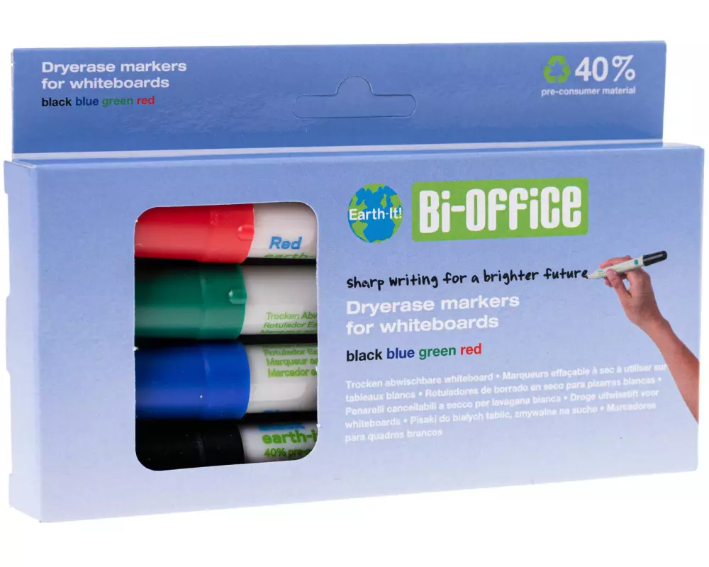 Bi-Office Whiteboard-Marker Earth-it 4 Stück