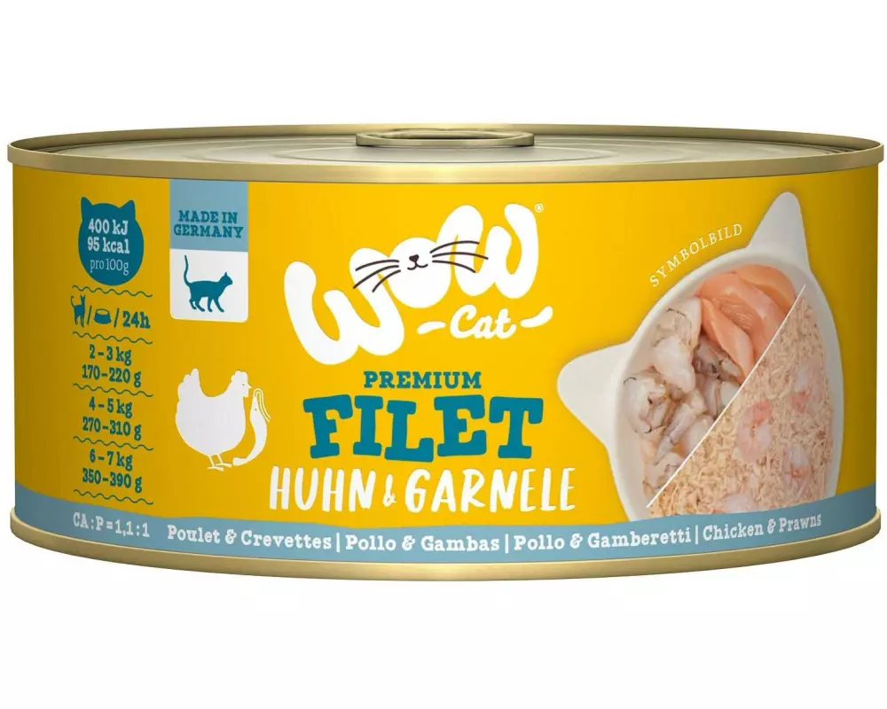WOW Nassfutter Hühnerfilet & Garnele 70 g