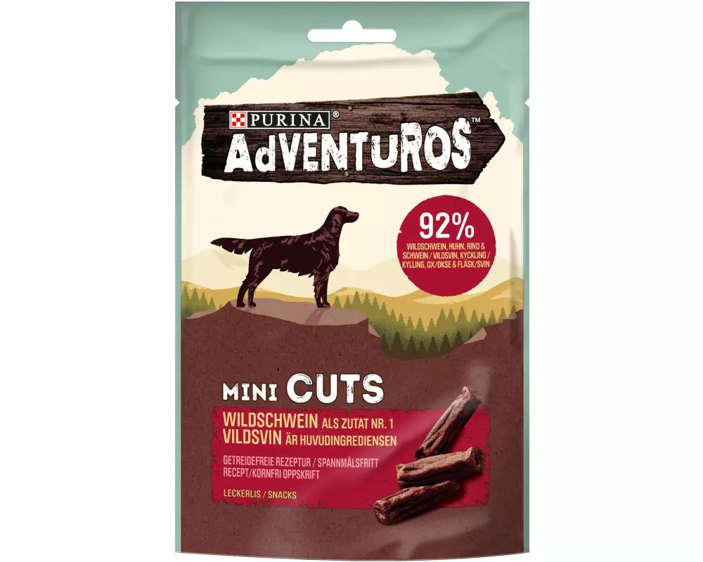 Purina AdVENTuROS Leckerli Mini Cuts Eber, 70 g
