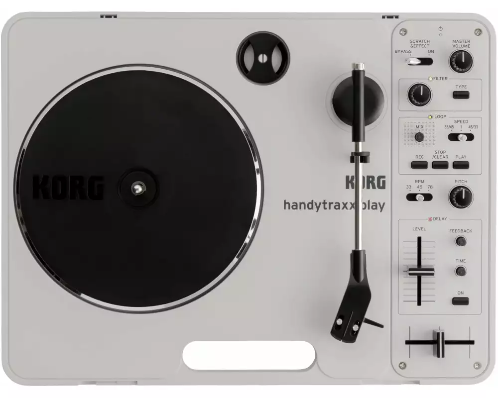 Korg Plattenspieler handytraxx play Silber