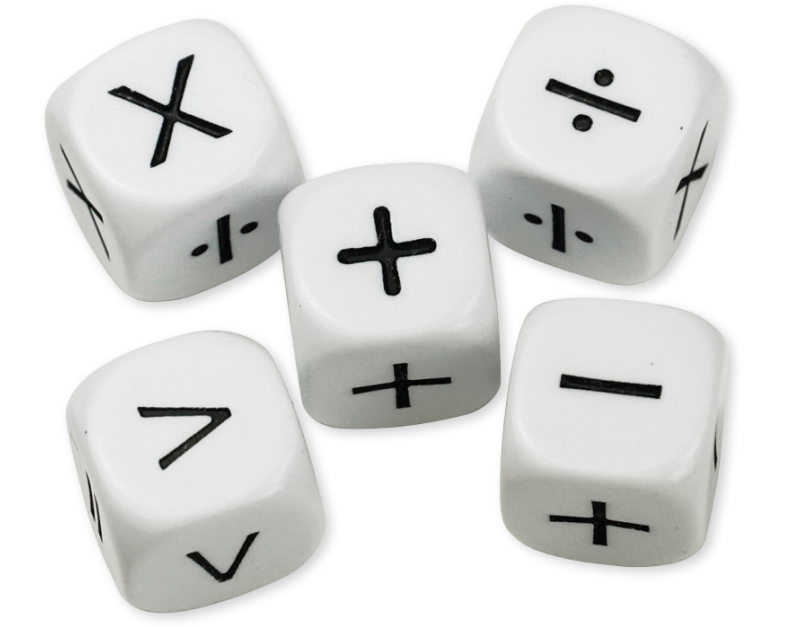 TIMETEX Set Würfel Rechenzeichen 93555 16mm 5-teilig