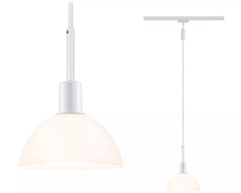 Paulmann Pendelleuchte URail Sarrasani, 1 x E14, 20 W, Weiss/ Opal