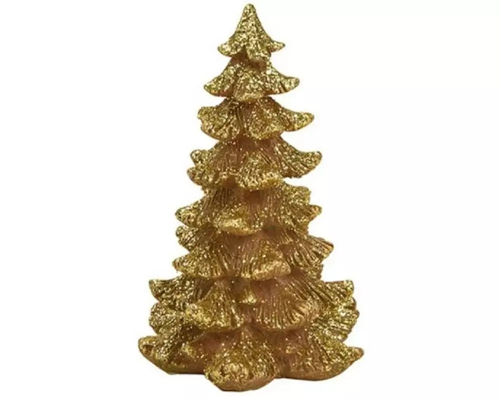 G. Wurm Weihnachtsbaum Gold, 10 x 16 x 10 cm