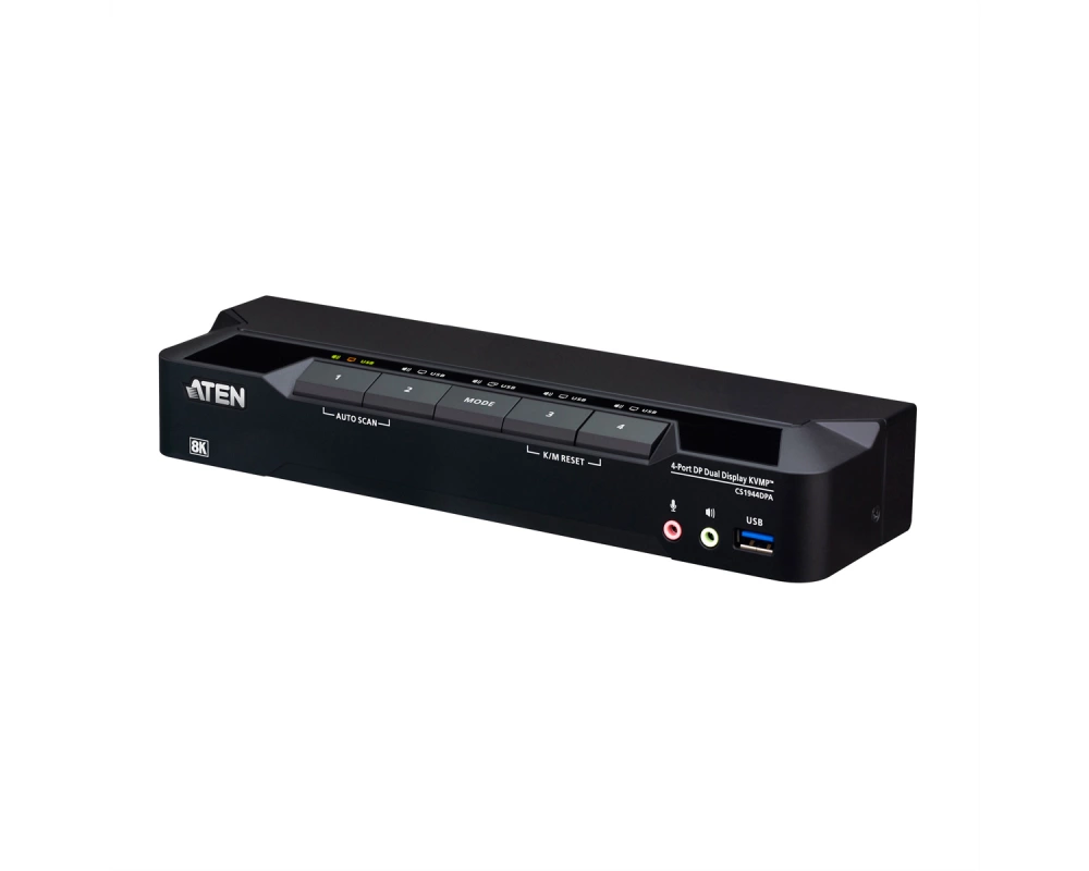 ATEN CS1944DPA 4-Port USB 3.0 8K DP KVM, DUAL View