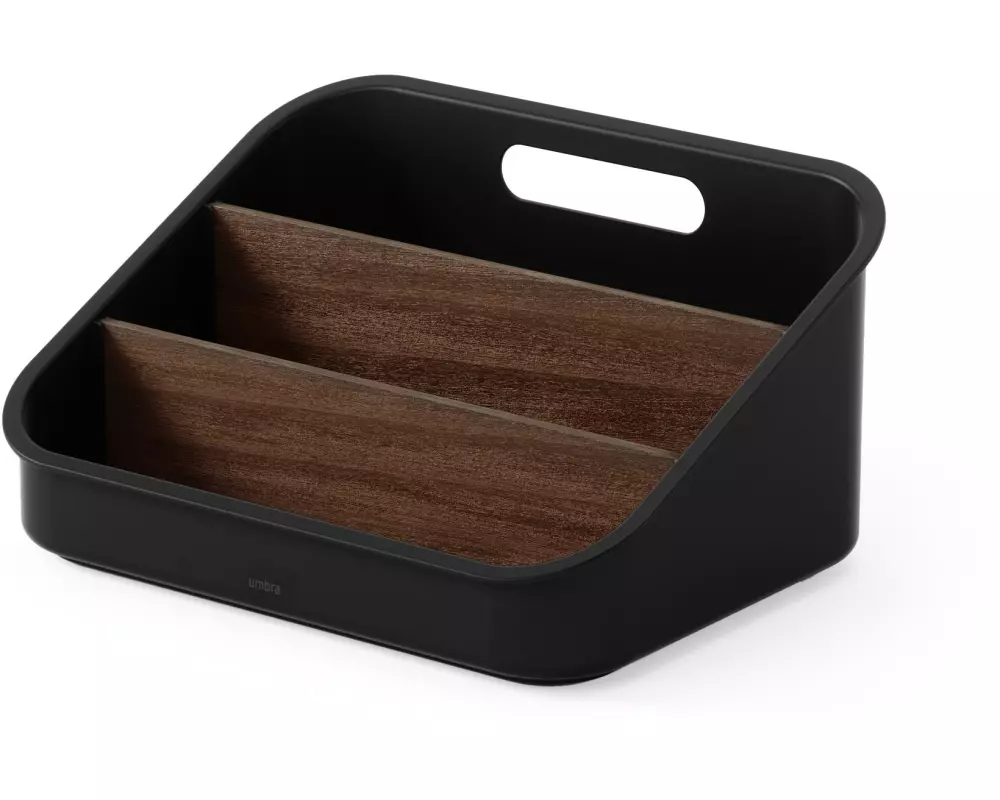 Umbra Aufbewahrungsbox Bellwood 27 x 20 x 13 cm, Schwarz/Braun