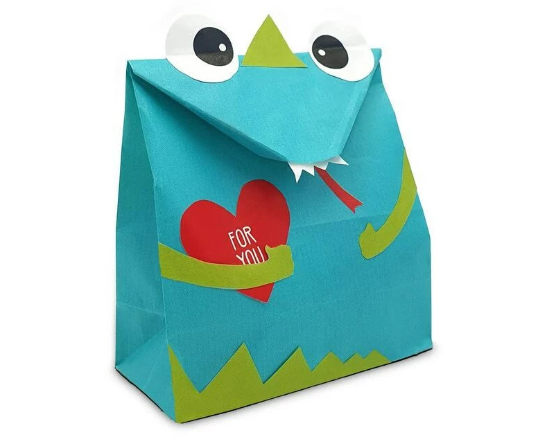 Braun + Company Geschenktüte Monster 12 x 21 x 6 cm, 2er Set