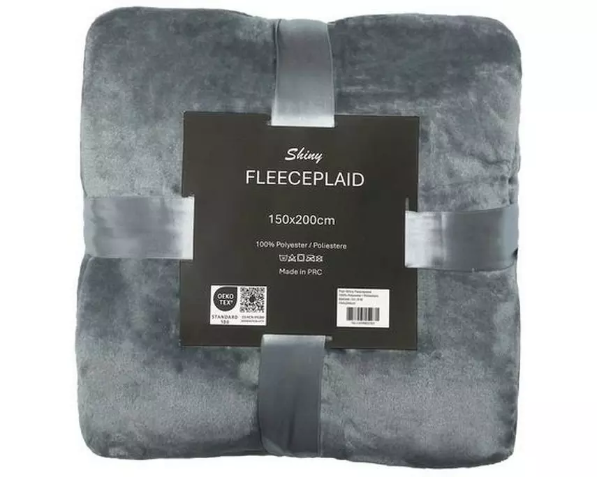 Flair Decke Shiny 150 x 200 cm, Silber