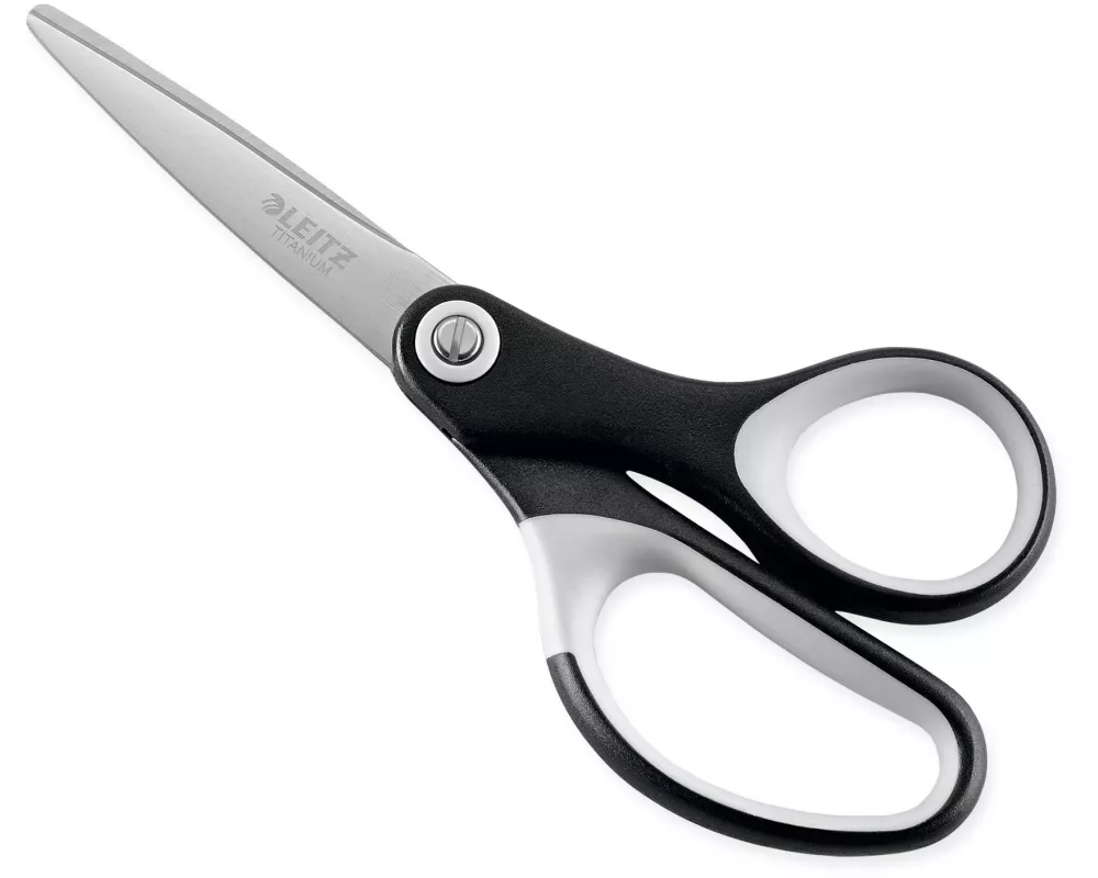 Leitz Schere Titan 15 cm, Rostfreier Stahl, Schwarz