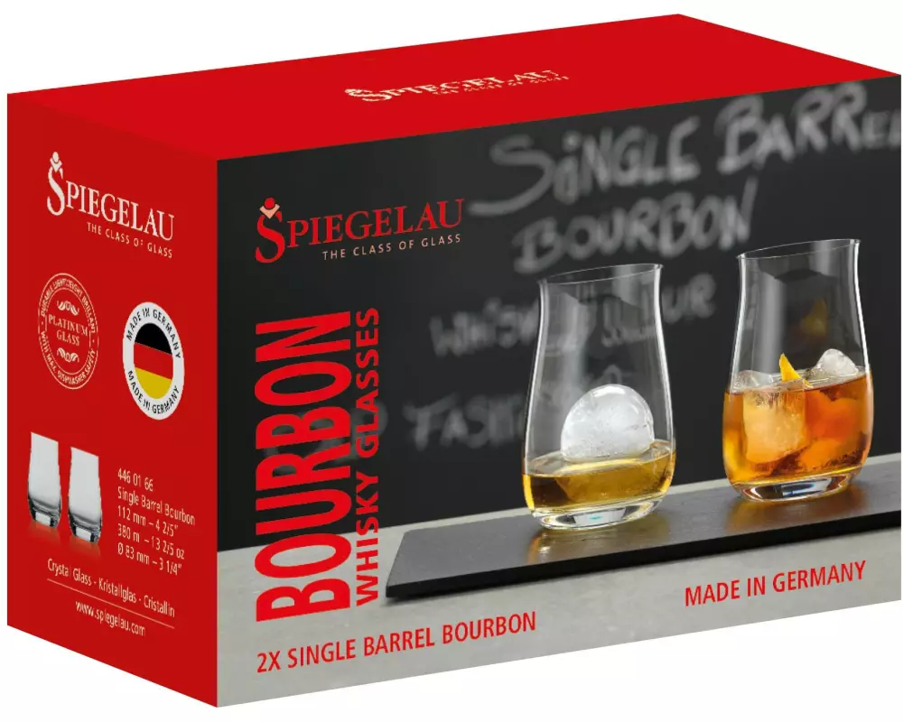 Spiegelau Sp.Glass.Sin. Barrel Bour.Set/2 380 ml, 2 Stück, Transparent