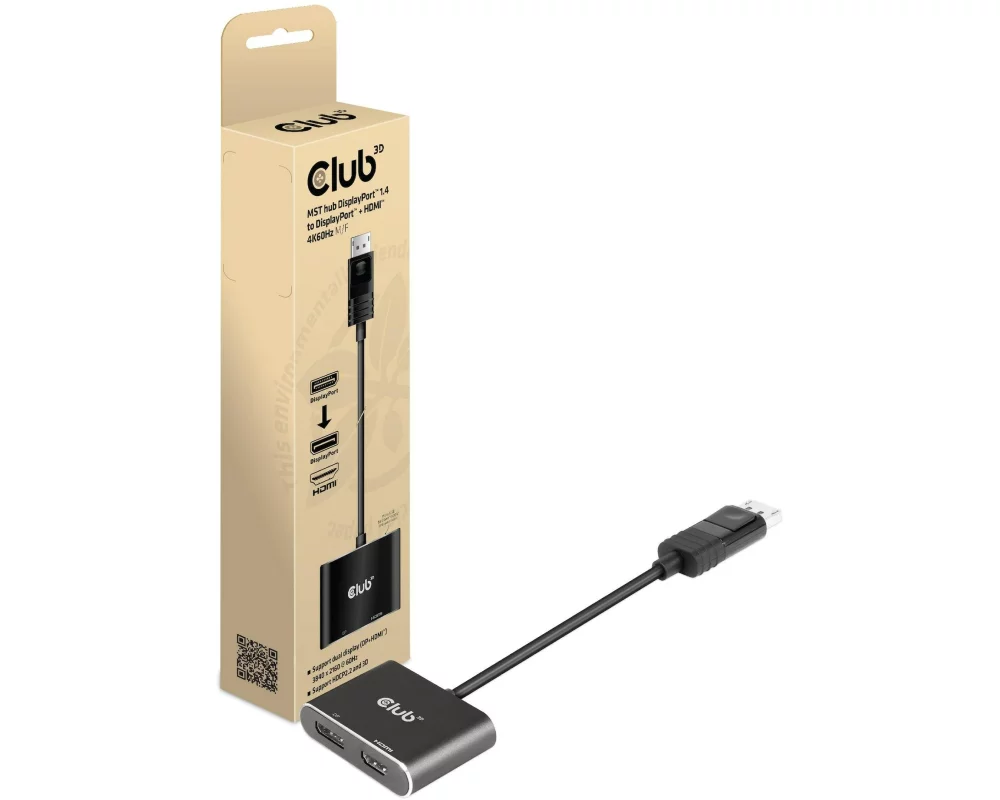 Club 3D Adapter CSV-7220 DisplayPort - DisplayPort/HDMI