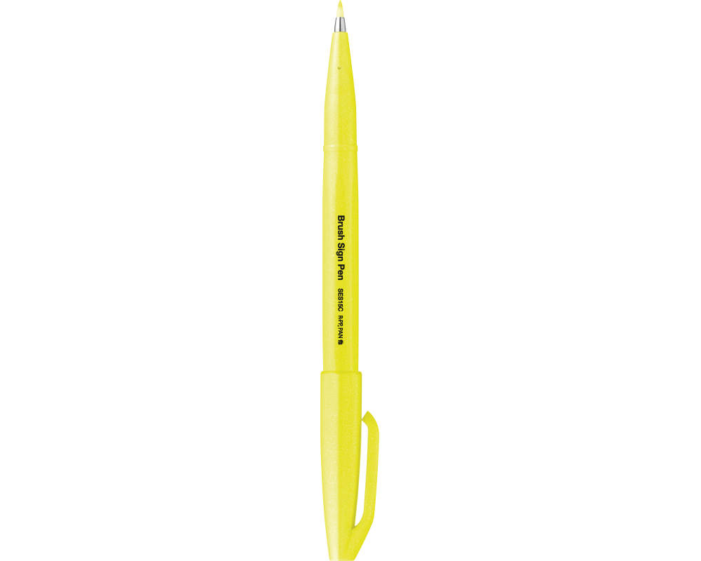 PENTEL Brush Sign Pen SES15C-FGX Fluo gelb