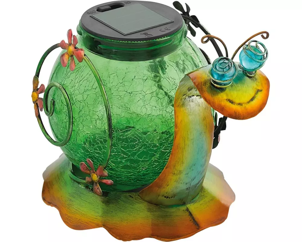 EGLO Leuchten Gartenlicht Deko Solarleuchte Schnecke