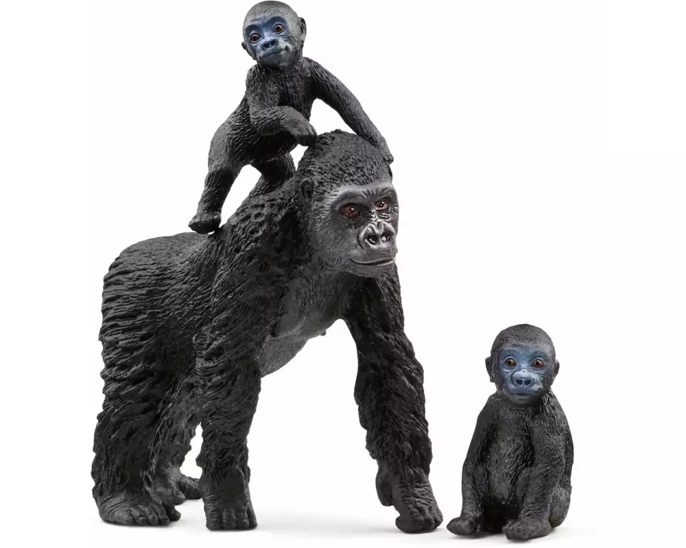 Schleich Spielfigurenset Wild Life Flachland Gorilla Familie