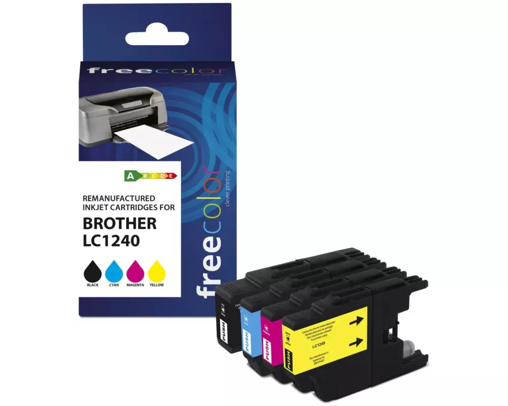 Freecolor Tinte Brother LC-1240 Multipack Color