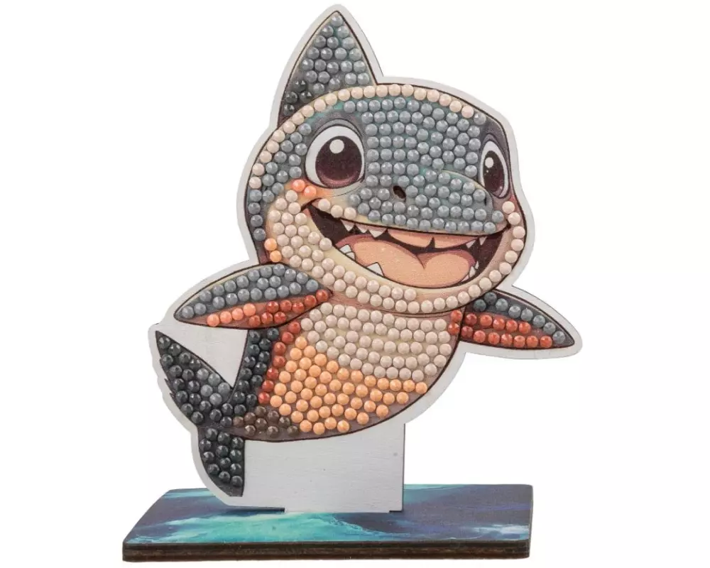 CRAFT Buddy Bastelset Shark Crystal Art Wildlife Buddies