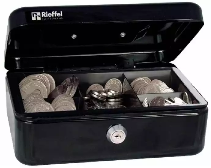 Robert Rieffel Geldkassette VT-GK 2 77 x 207 x 157 mm, Schwarz
