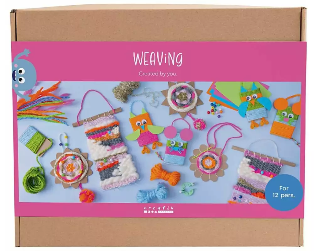 Creativ Company Bastelset - Weben, Wanddekorationen, Aufhängungen, Eulen