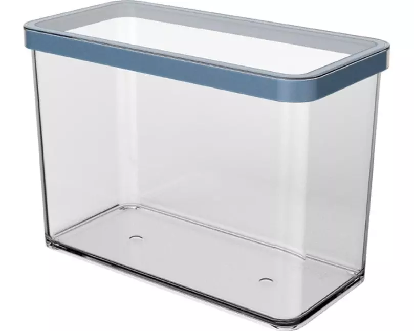 Rotho Vorratsbehälter Premium Loft 2.1 l, Blau/Transparent