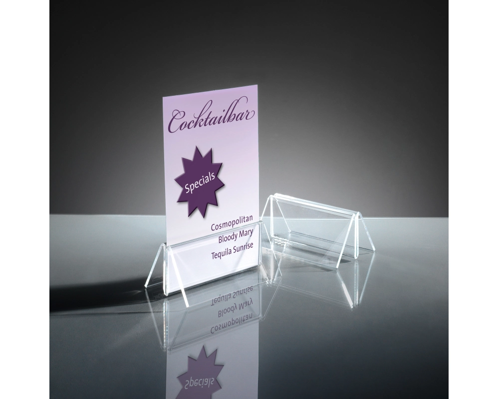 SIGEL Kartenhalter Acryl TA150 100x50mm 2 Stück