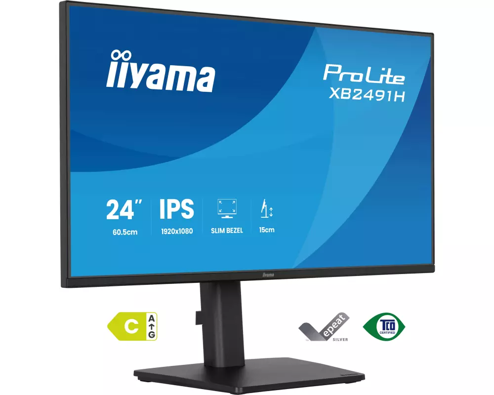 iiyama ProLite XB2491H-B1 Computerbildschirm 60,5 cm (23.8") 1920 x 1080 Pixel Full HD LCD Schwarz