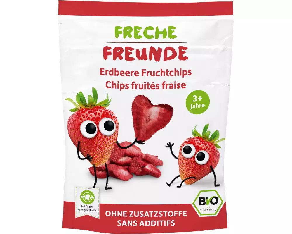 Freche Freunde Knabberspass Fruchtchips Erdbeere 12 g