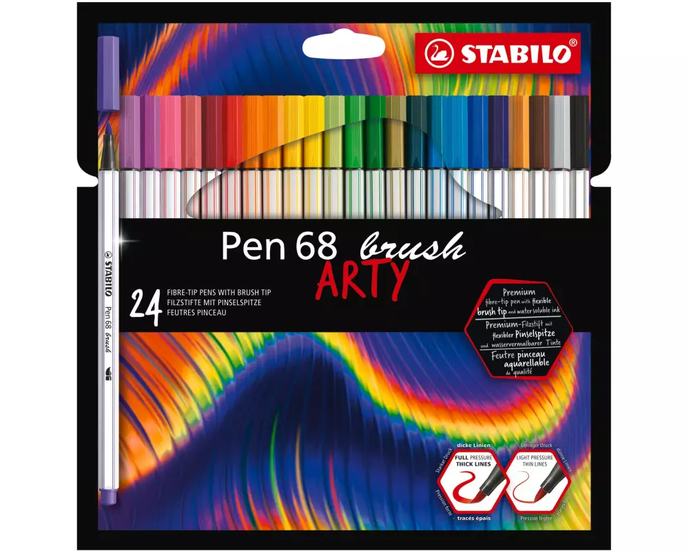STABILO Pen 68 brush ARTY 24er Etui