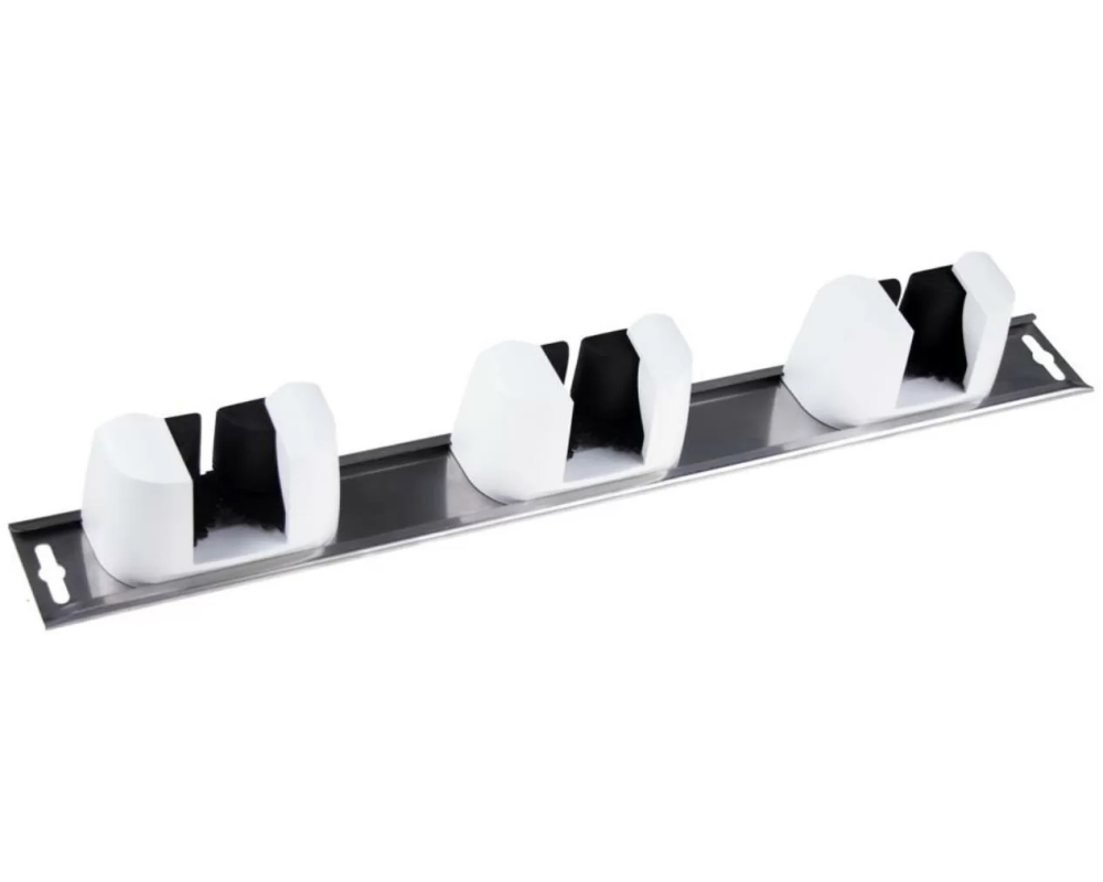 Edi Baur Aufhängeschiene All Fix weiss 4 kg, Edelstahl/Weiss matt