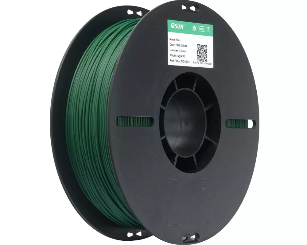 eSun Filament eSun, Filament , PLA+ HS, Kieferngrün 1.75 mm 1 kg