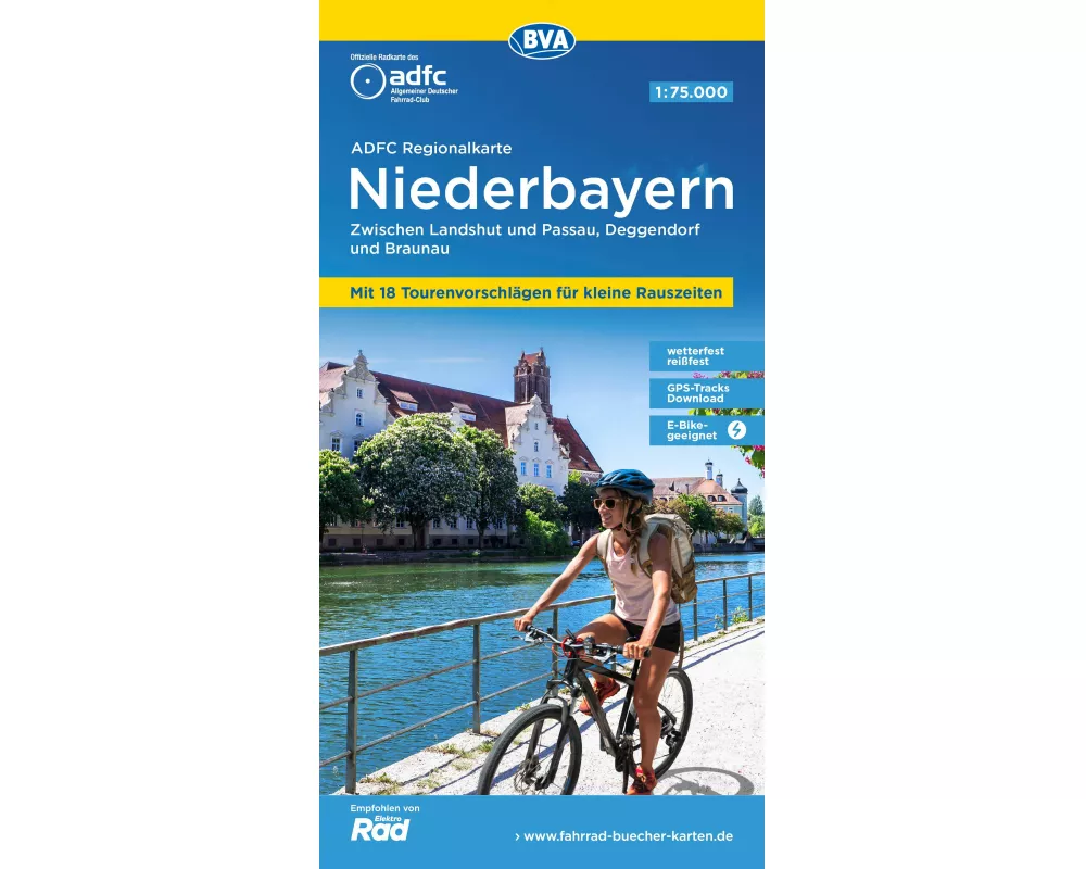 BVA ADFC Regionalkarte Niederbayern 1:75.000