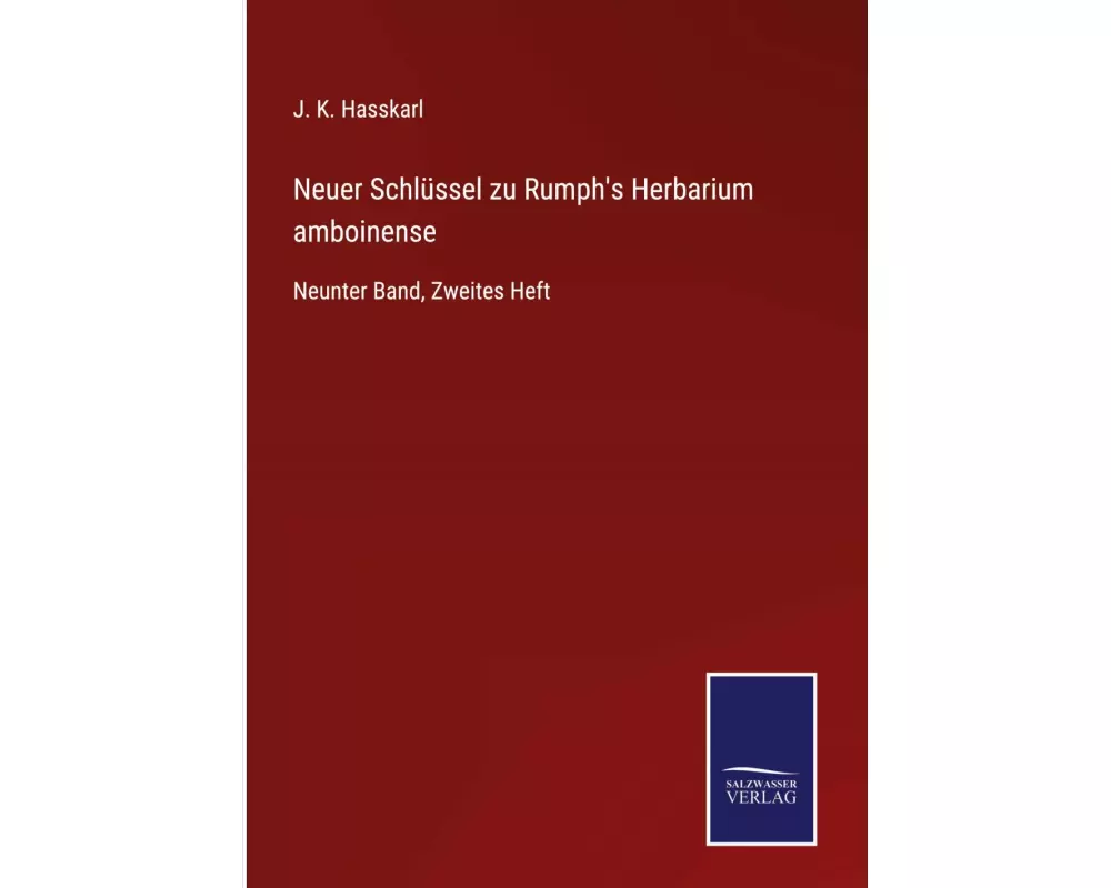 Neuer Schlüssel zu Rumph's Herbarium amboinense