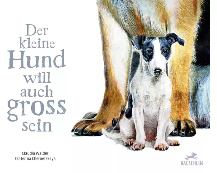 Der kleine Hund will auch gross sein