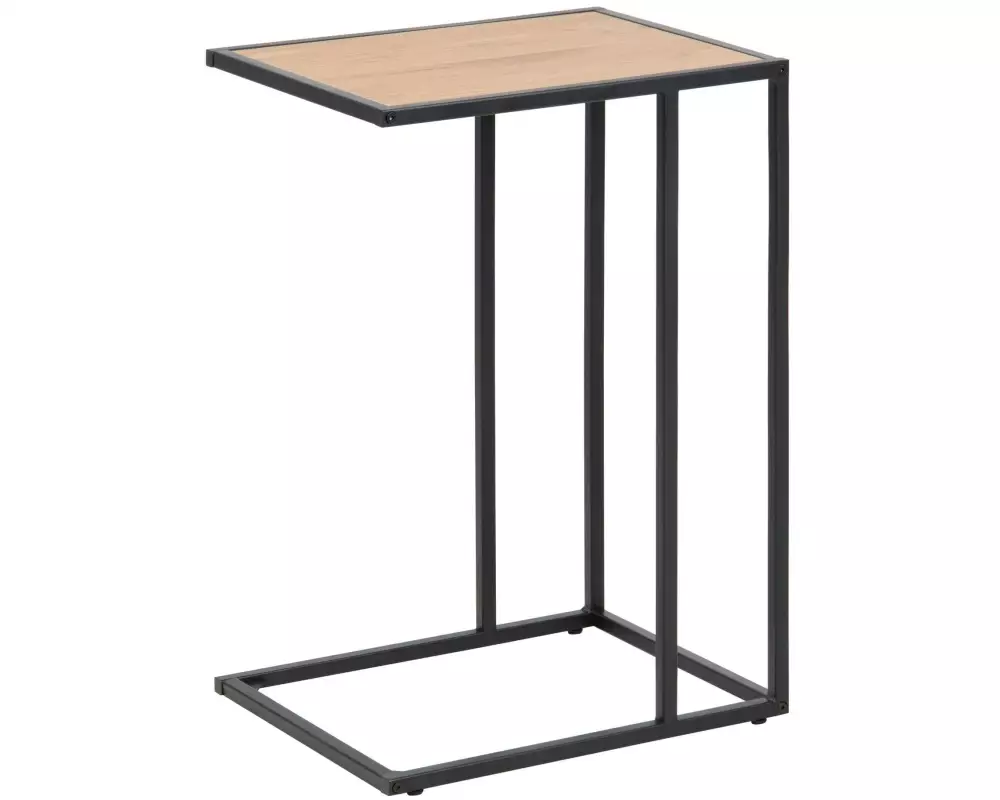 AC Design Beistelltisch Seaford Eiche/Schwarz